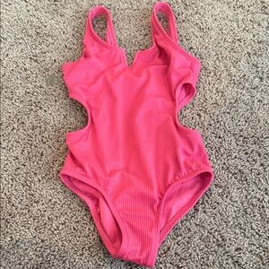 Art Class Bright Pink Kids One Piece